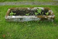 OBLONG GRANITE TROUGH/PLANTER - 7