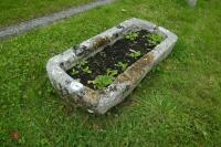 OBLONG GRANITE TROUGH/PLANTER - 7