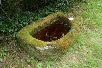 D SHAPED GRANITE TROUGH/PLANTER