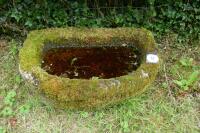 D SHAPED GRANITE TROUGH/PLANTER - 6