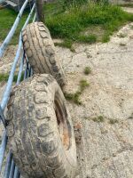 PAIR OF 12.5/80 TRAILER WHEELS & TYRES - 2