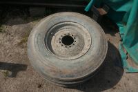 PAIR 7.50 -16 WHEELS AND TYRES - 2