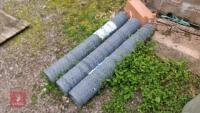 3 ROLLS OF 4' FORTRESS CHICKEN WIRE