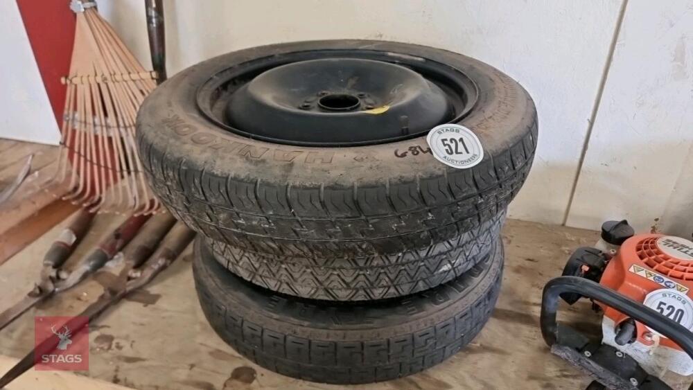 3 MIXED SPARE TYRES