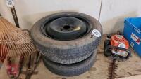 3 MIXED SPARE TYRES - 2