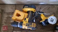 DEWALT DRILL, 2 BATTERIES AND CHARGER - 3