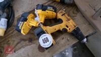 18V DEWALT DRILL AND 3 BATTERIES