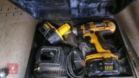 DEWALT DRILL & 2 14.4V BATTERIES - 3