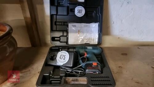 BLACK AND DECKER DRILL AND CHARGER