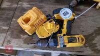 DEWALT DRILL, 2 BATTERIES AND CHARGER