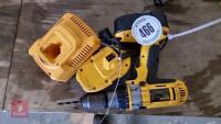 DEWALT DRILL, 2 BATTERIES AND CHARGER - 2