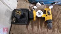 DEWALT DRILL, 2 BATTERIES AND CHARGER - 2