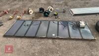 8 SOLAR PANNELS, WIRE AND BATTERY