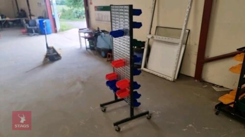 WHEELED STORAGE RACK AND BOXS