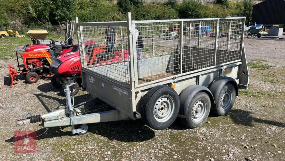 IFOR WILLIAMS TWIN AXLE CAGED TRAILER