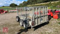 IFOR WILLIAMS TWIN AXLE CAGED TRAILER - 9