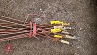 15 PIG TAIL ELECTRIC FENCE STAKES - 2