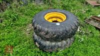 2 X 13-18 WHEELS AND TYRES - 2