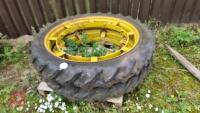 PAIR OF 9.5R44 ROW CROP WHEELS AND TYRES - 3