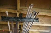 MAINLY STEEL STOCK IN OVERHEAD RACK - 8