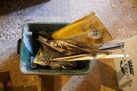 BOX OF LARGE HINGE & BOLTS - 2