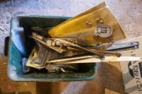 BOX OF LARGE HINGE & BOLTS - 5