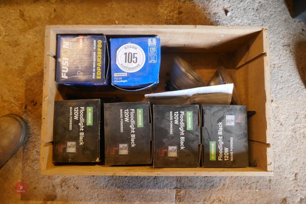 BOX OF 8 X SPOT/FLOODLIGHTS