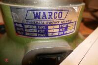 WARCO UNIVERSAL SURFACE GRINDER - 8