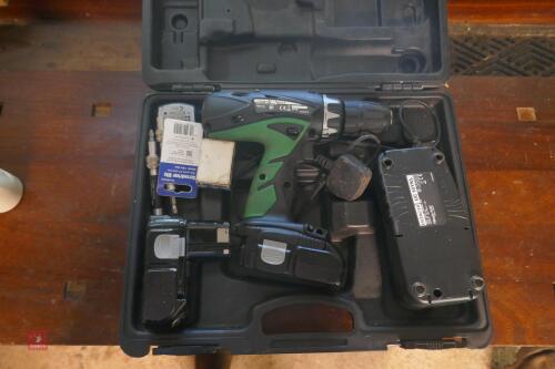 HITACHI CORDLESS DRILL & CHARGER