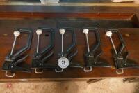 5 RATCHET/SQUEEZE G-CLAMPS