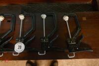 5 RATCHET/SQUEEZE G-CLAMPS - 3