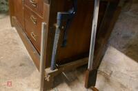 WOODWORKING BENCH, VICES, ETC - 6