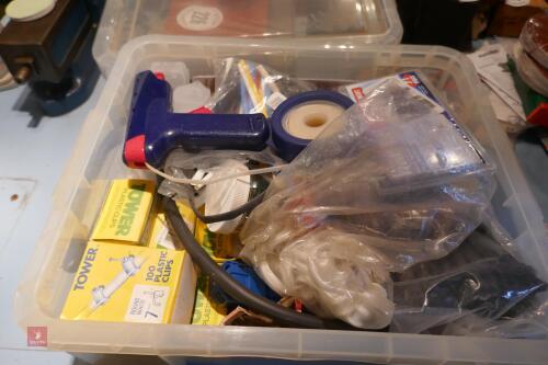 BOX OF MIXED WORKSHOP SUNDRIES