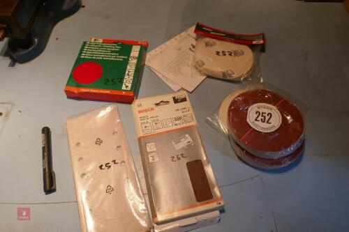 VARIOUS SANDING DISCS + PADS