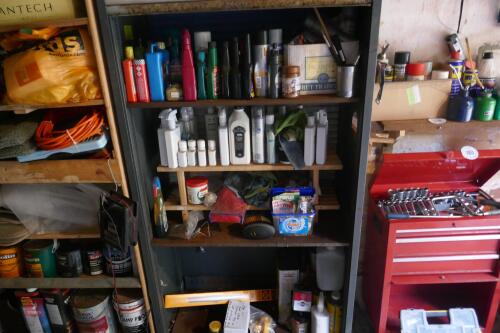 CABINET + CLEANING PRODUCTS