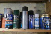 TOP SHELF OF PAINT & VARNISH - 7