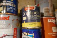 TOP SHELF OF PAINT & VARNISH - 8