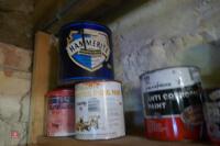 TOP SHELF OF PAINT & VARNISH - 11