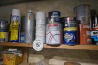 TOP SHELF OF PAINT & VARNISH - 12