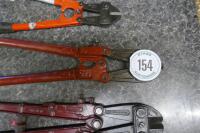 1 SET OF BOLT CUTTERS (SET WITH LOT NUMBER ON)