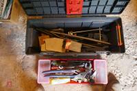 PLUMBING KIT IN LARGE PLASTIC TOOL BOX - 7