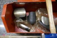 TOOL BOX CONTAINING BODYWORK HAMMERS - 3