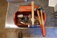 TOOL BOX CONTAINING BODYWORK HAMMERS - 4