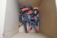 BOX OF PLASTIC PLIER CLAMPS - 3