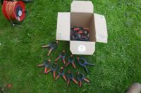 BOX OF PLASTIC PLIER CLAMPS - 4