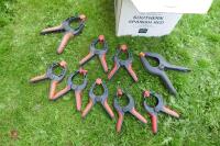 BOX OF PLASTIC PLIER CLAMPS - 5