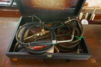 GAS TORCH & BRAZING RODS IN WOODEN BOX - 5