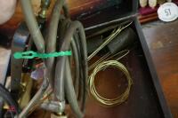 GAS TORCH & BRAZING RODS IN WOODEN BOX - 7