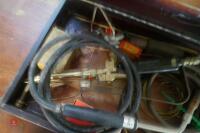 GAS TORCH & BRAZING RODS IN WOODEN BOX - 8