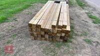 46 X 4''X 4'' WOODEN POSTS - 2